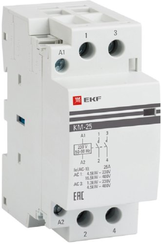 Контактор модульный EKF PROxima КМ 2п 2НО 40А 230В АС картинка